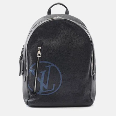 Pre-owned Louis Vuitton Lv Circle Armand Noir Backpack Taurillon Leather Black