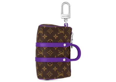 Pre-owned Louis Vuitton Lv Colormania Mini Keepall Pouch In Violet