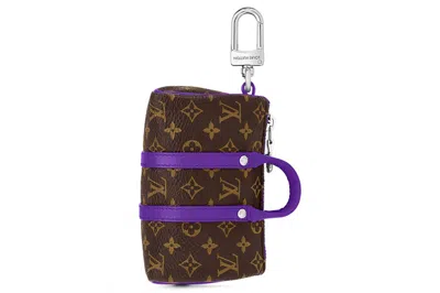 Pre-owned Louis Vuitton Lv Colormania Mini Keepall Pouch Violet