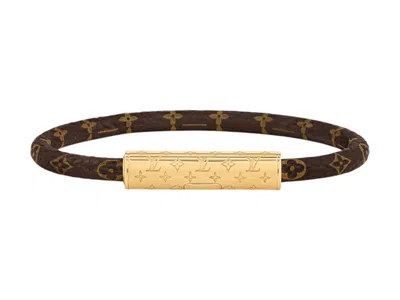 Pre-owned Louis Vuitton Lv Confidential Bracelet In Brown/gold In Multi