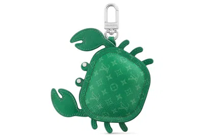 Pre-owned Louis Vuitton Lv Crab Bag Charm Green