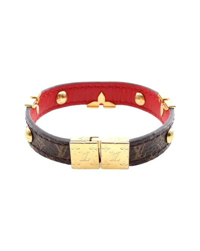 Pre-owned Louis Vuitton Lv Crown Bracelet Gold (authentic Pre-loved)