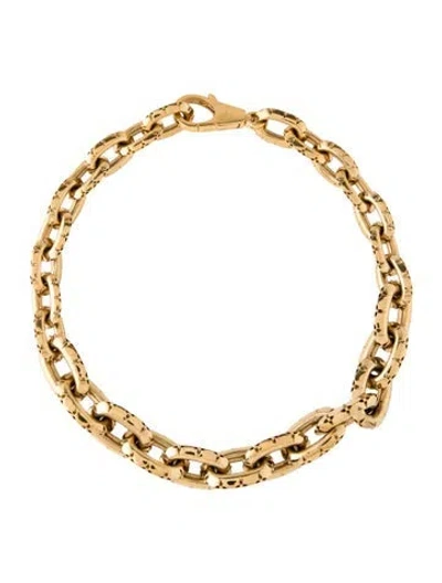 Pre-owned Louis Vuitton Lv Crown Chain Necklace, 17.5" In Multicolor