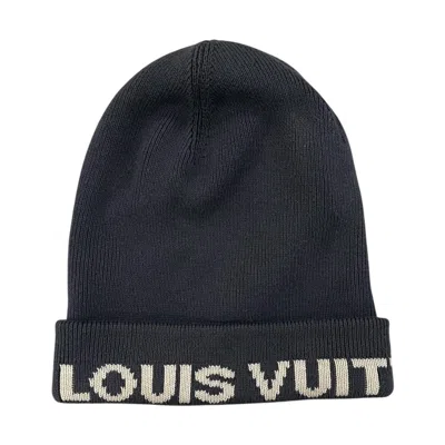 Pre-owned Louis Vuitton Lv Cup Beanie Hat In Black