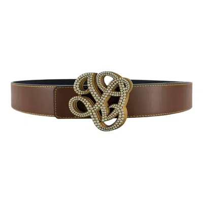 Pre-owned Louis Vuitton Lv Dynasty 40mm Reversible Belt Black Brown