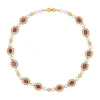 Louis Vuitton Lv Dynasty Flower Necklace In Multicolor