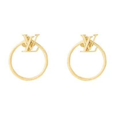 Louis Vuitton Lv Eclipse Earrings In Gold