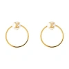 Louis Vuitton Lv Eclipse Pearls Earrings In Gold