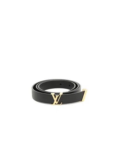 Pre-owned Louis Vuitton Lv Epi Belt, Size 80 In Black
