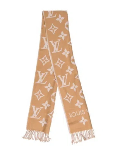 Pre-owned Louis Vuitton Lv Essential Wool Scarf In Neutrals