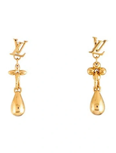 Pre-owned Louis Vuitton Lv Flowergram Drop Earrings In Multicolor