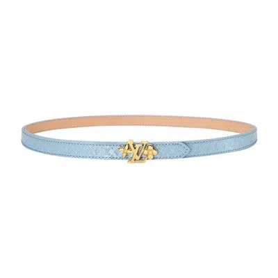 Louis Vuitton Lv Gram Vernis 15mm Reversible Belt In Blue