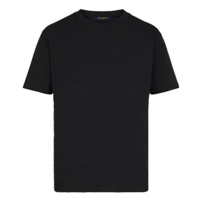Pre-owned Louis Vuitton Lv Half Damier Pocket Short Sleeve For Men Black