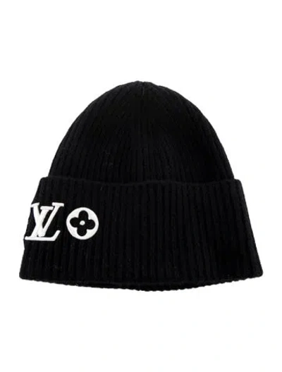 Pre-owned Louis Vuitton 'lv Headline' Beanie In Black