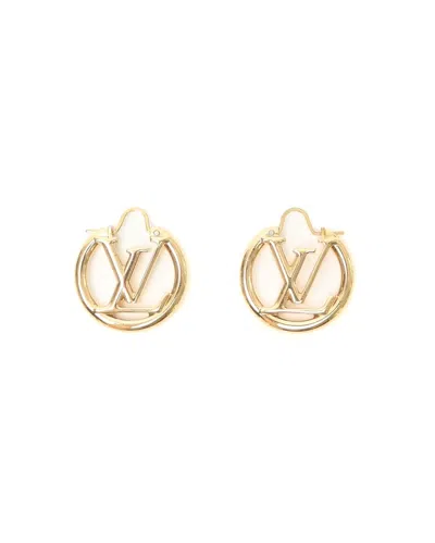 Louis Vuitton Lv Hoops Earrings In Gold