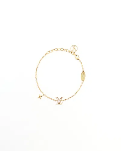 Pre-owned Louis Vuitton Lv Iconic Bracelet In Gold