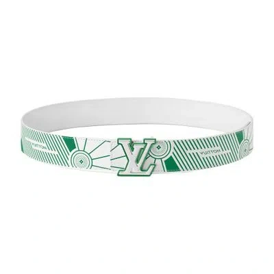 Louis Vuitton Lv Imprint 40mm Reversible Belt In White