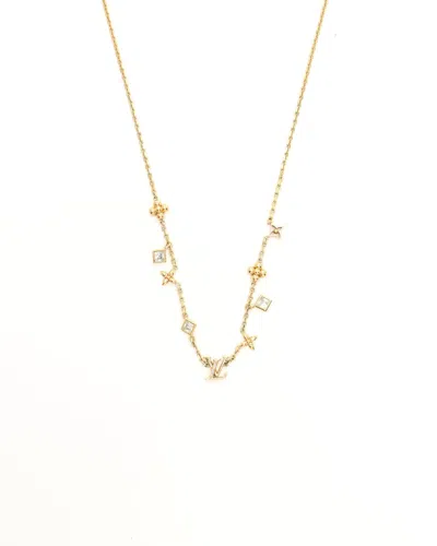 Pre-owned Louis Vuitton Lv In The Sky Necklace In Yellow