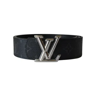 Pre-owned Louis Vuitton Lv Initiales 40mm Reversible Belt Monogram Eclipse