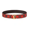 Louis Vuitton Lv Initiales 40mm Reversible Belt In Red