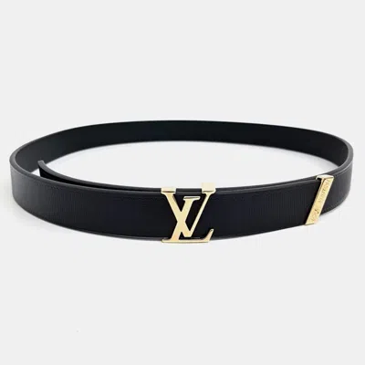 Pre-owned Louis Vuitton Lv Initiales Couture Belt In Black