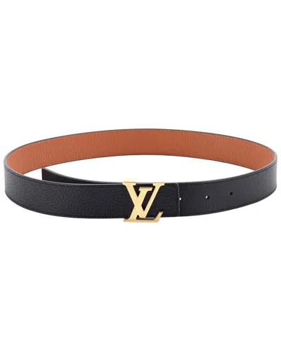 Pre-owned Louis Vuitton Lv Initiales Reversible Belt Leather Medium (authentic Pre-loved)