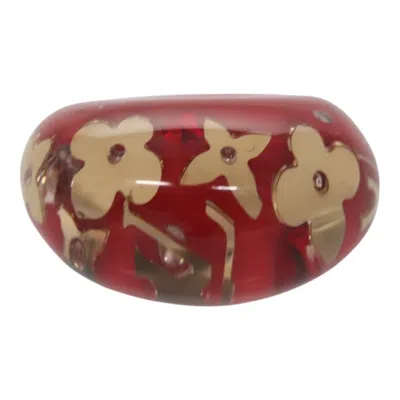 Pre-owned Louis Vuitton Lv Instinct Ring Set Plastique Red Plastic Ring Jewelry ()