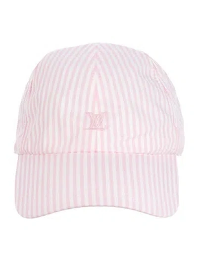 Pre-owned Louis Vuitton Lv League Cap In Pink