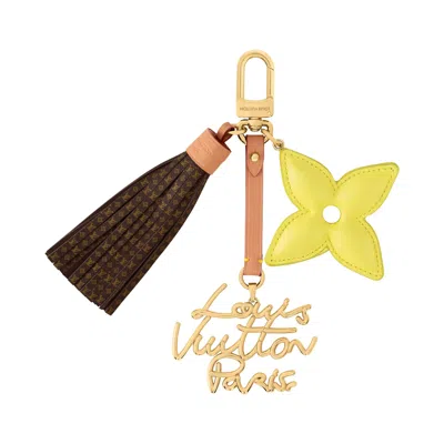 Pre-owned Louis Vuitton Lv Lettering Stacking Bag Charm 'yellow' | Women's Size Onesize