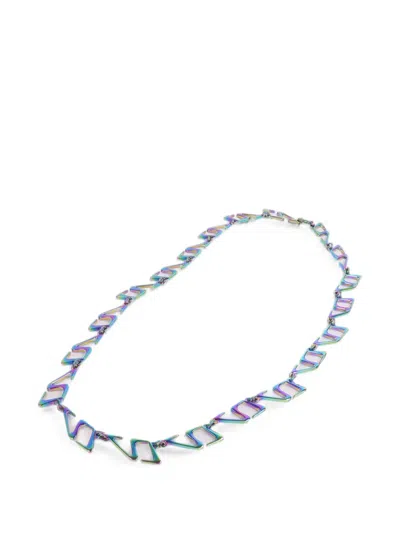 Pre-owned Louis Vuitton Lv Links Necklace In Blue