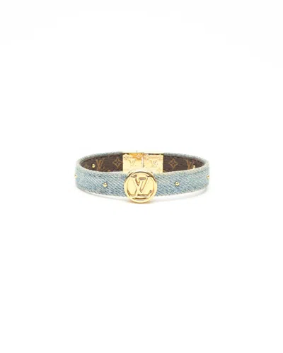 Pre-owned Louis Vuitton Lv Logo Bracelet In Multi