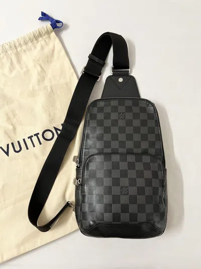 Pre-owned Louis Vuitton Lv Avenue Slingbag Sling Bag Backpack Black |  ModeSens
