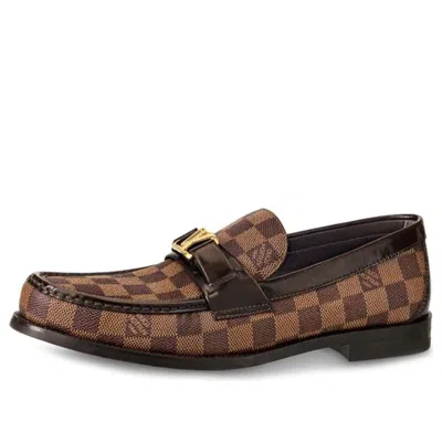 Pre-owned Louis Vuitton Lv Major Loafers 'brown'