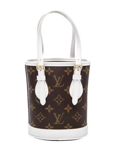 Pre-owned Louis Vuitton Lv Match Bucket Nano In Brown