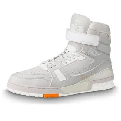 Louis Vuitton Lv Men's Trainer Sports Shoes Gray/white
