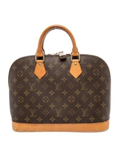 Pre-owned Louis Vuitton Lv Monogram Alma Mm Vintage In Brown