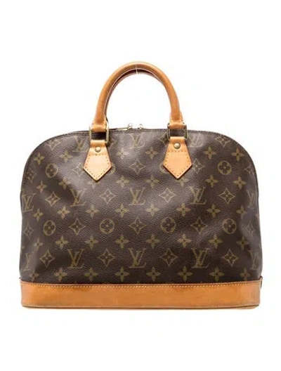 Pre-owned Louis Vuitton Lv Monogram Alma Pm Vintage In Brown