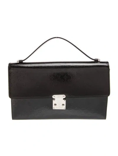 Pre-owned Louis Vuitton Lv Monogram Anouchka Pochette Gm Vintage In Black