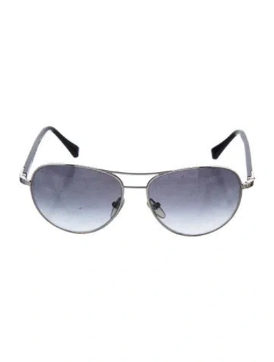 Pre-owned Louis Vuitton Lv Monogram Aviator Sunglasses In Multi