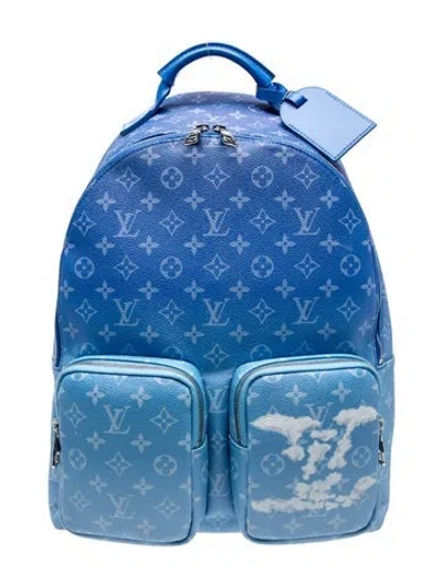 Pre-owned Louis Vuitton Lv Monogram Backpack In Blue