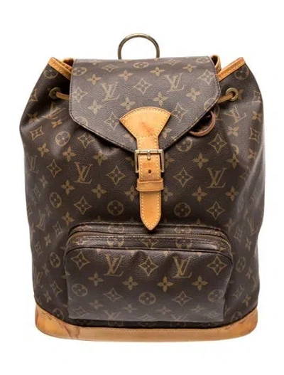 Pre-owned Louis Vuitton Lv Monogram Backpack In Brown