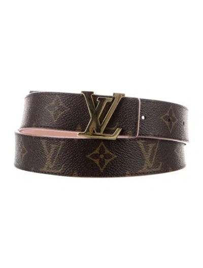 Pre-owned Louis Vuitton Lv Monogram Belt In Multi