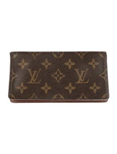 Pre-owned Louis Vuitton Lv Monogram Bifold Wallet In Brown