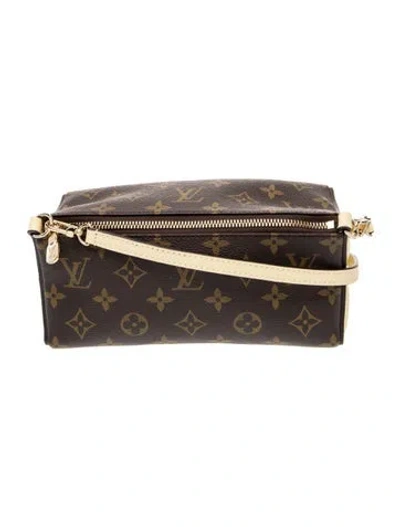 Pre-owned Louis Vuitton Lv Monogram Bloom Pouch In Brown