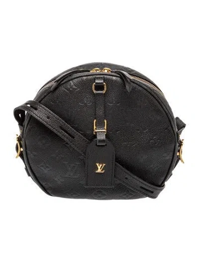 Pre-owned Louis Vuitton Lv Monogram Boite Chapeau Souple Mm In Black