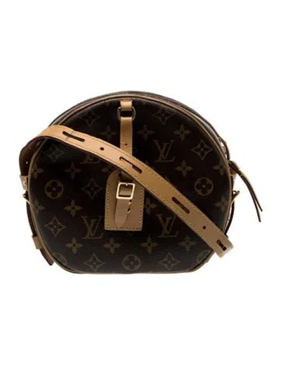Pre-owned Louis Vuitton Lv Monogram Boite Chapeau Souple Mm In Brown