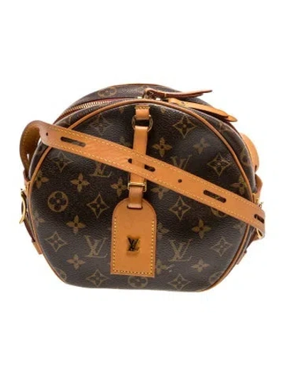 Pre-owned Louis Vuitton Lv Monogram Boite Chapeau Souple Mm In Brown