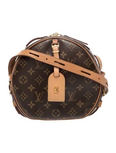 Pre-owned Louis Vuitton Lv Monogram Boite Chapeau Souple Mm In Brown