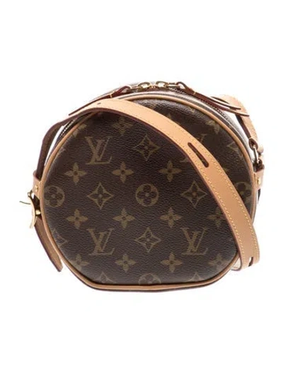 Pre-owned Louis Vuitton Lv Monogram Boite Chapeau Souple Pm In Brown