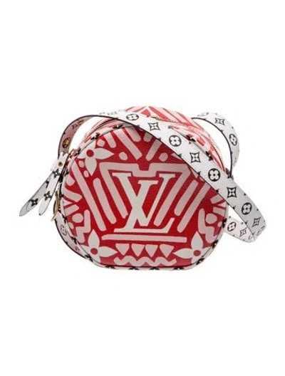 Pre-owned Louis Vuitton Lv Monogram Boite Chapeau Souple Pm In Red
